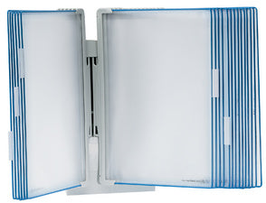 Tarifold Kit mural de présentation 10 poches, A4, équipé, gris clair