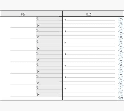 Carnet Adresses 96P 13X9 Rialto
