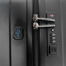 Valise business de voyage 2en1 - 30 litres -ABS  noir