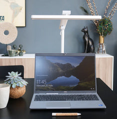 Lampe de bureau Pureline-blanche