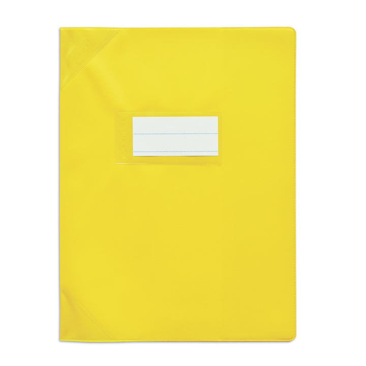 Protege-cahier 17x22 opaque jaune