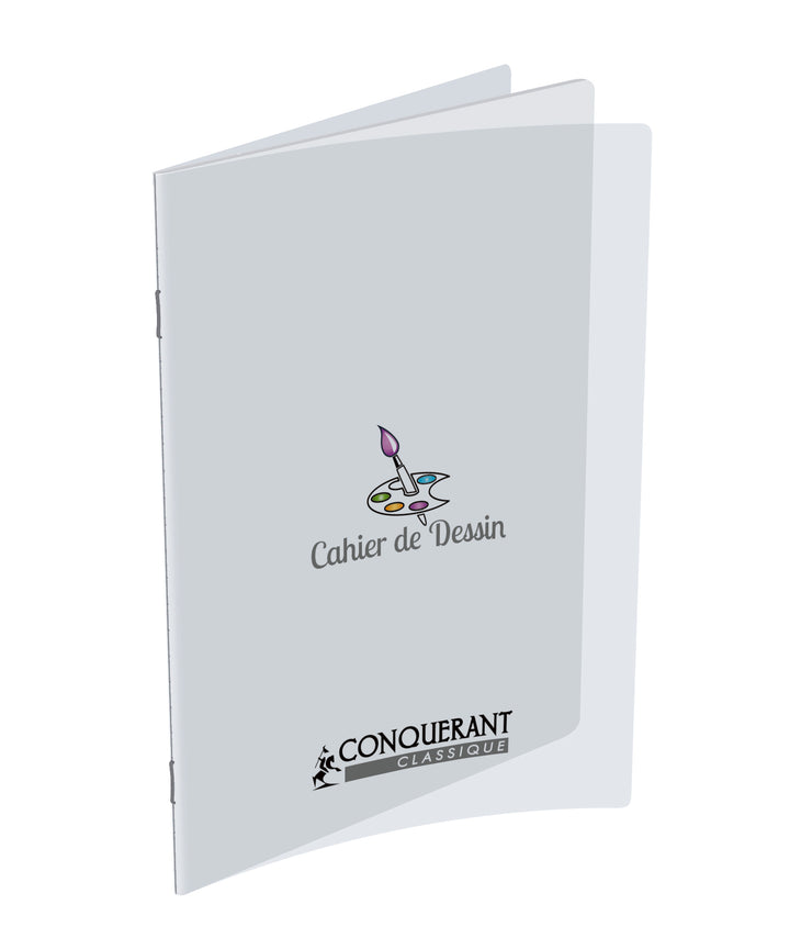 Cahier  dessin 90g polypro -32p unies-17x22
