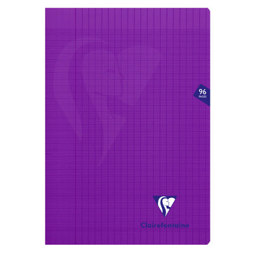 Cahier A4 piqure 96 pages seyes Mimesys-violet