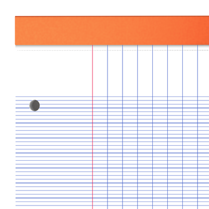 Bloc oxford orange 210X315 160pages  Perforés -seyes