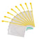 Pochette A6 PVC Tissé - Fermeture ZIP Jaune-lot de 8