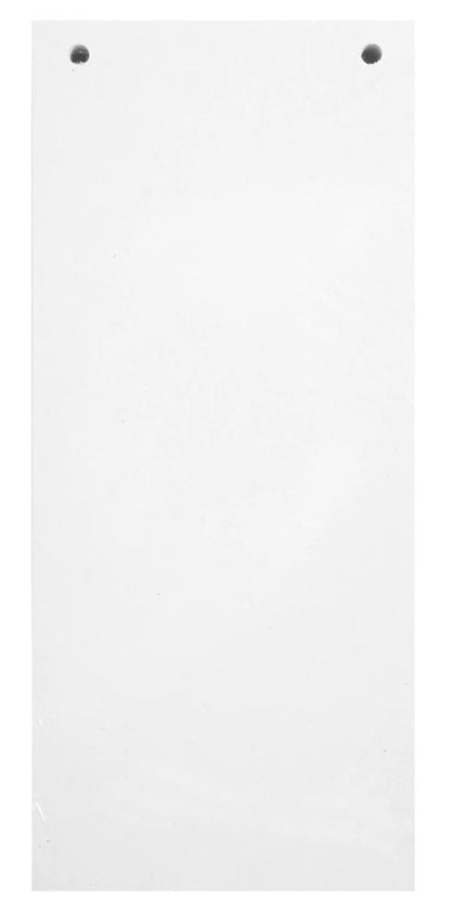 Fiche intercalaire perforée 105x240  paquet de100 blanc