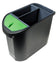 Corbeille tri selectif noir