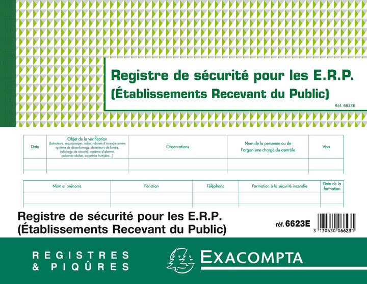 Registre securite erp 6623
