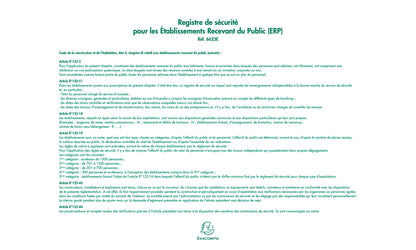Registre securite erp 6623