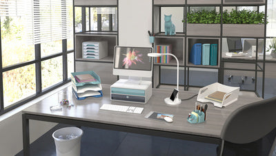 Corbeille courrier A4 gloss maxi 220 -blanc arctique