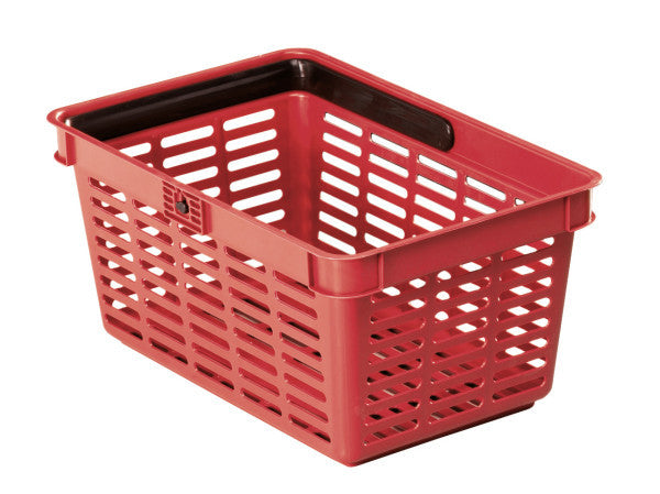 Panier de courses 19l rouge