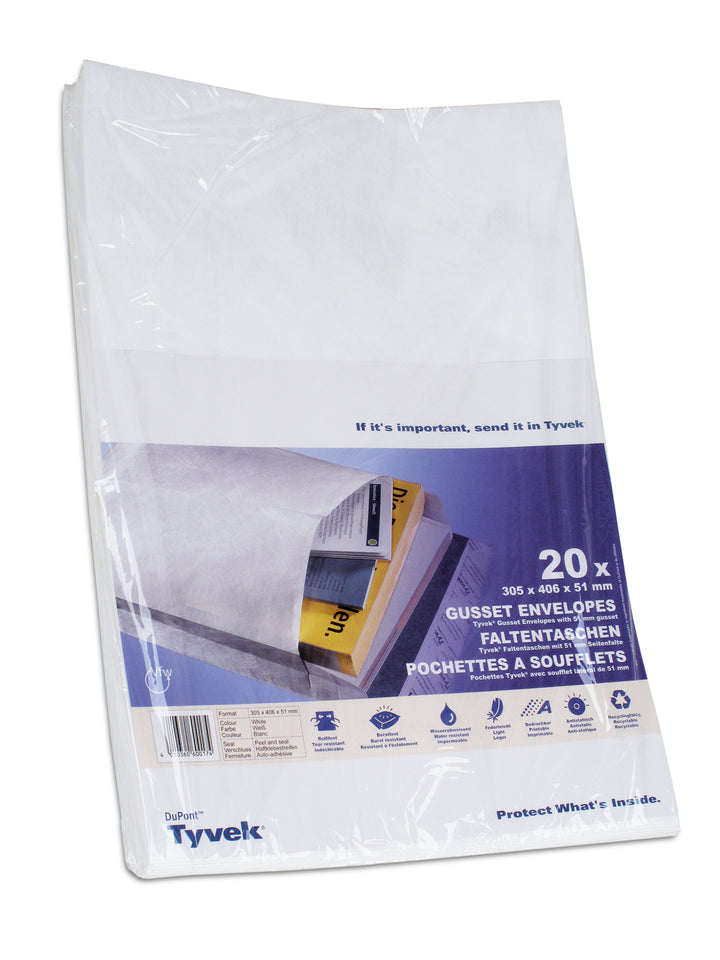 Pochet.tyvek souffl 305x406/51p/20
