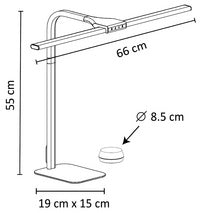Lampe de bureau LED ergonomique strata -blanche