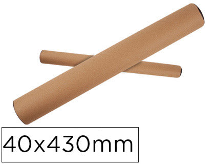 Tube carton diamétre 40mm longueur 430mm