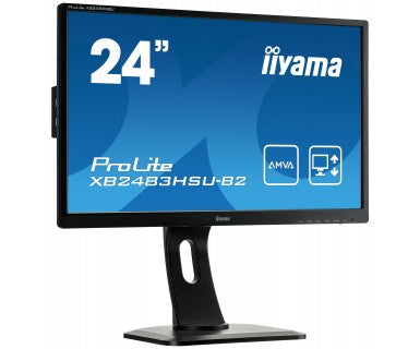 Écran led Prolite 24" - full hd, pied réglable en hauteur  avec pivot