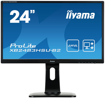 Écran led Prolite 24" - full hd, pied réglable en hauteur  avec pivot
