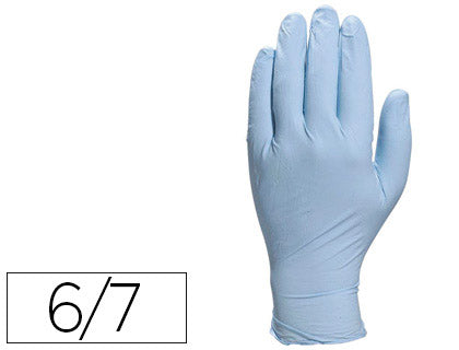 Gants Jetables Nitrile  T6/7 - Protection Chimique-boite de 100