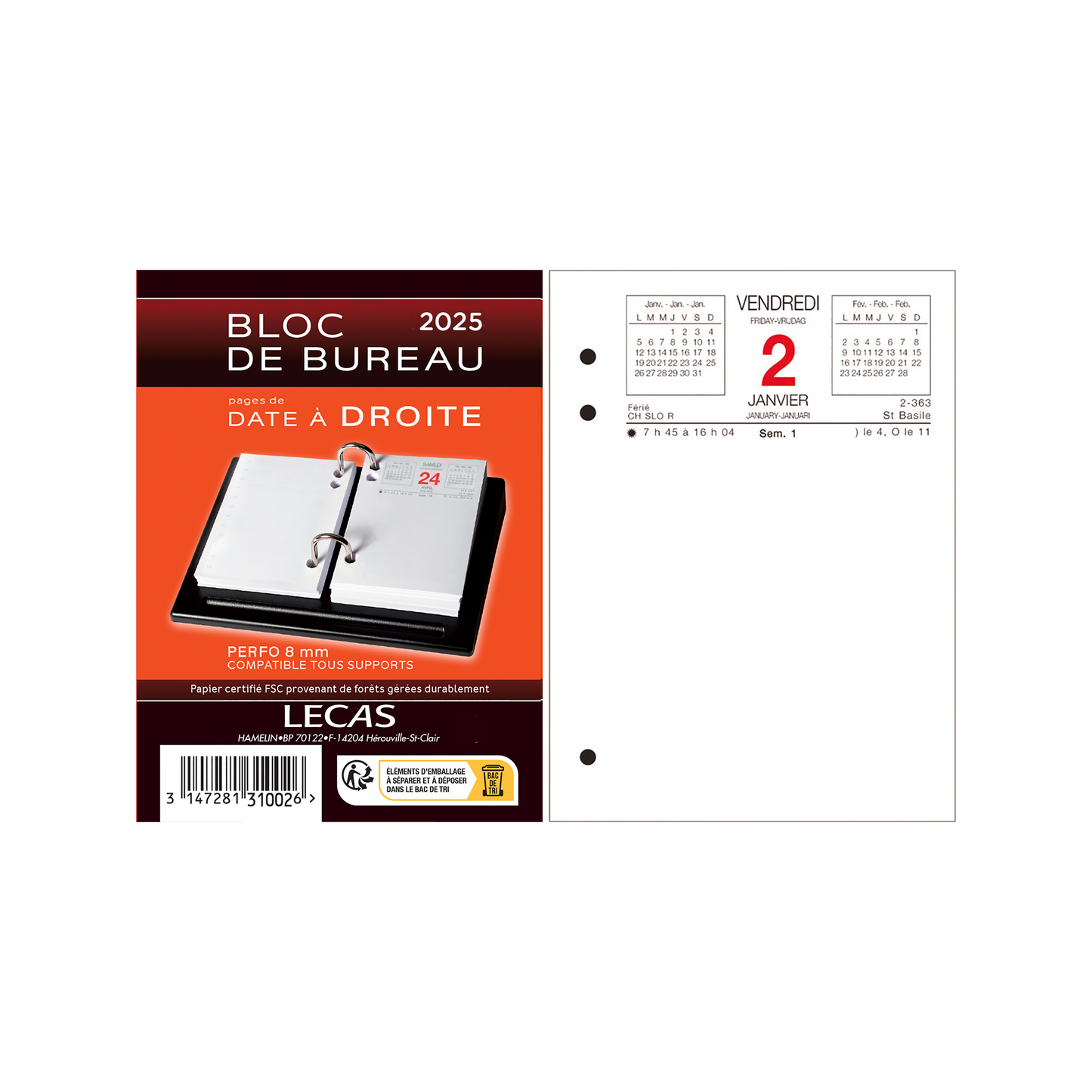 Ephemeride bureau date droiterouge