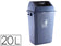 Poubelle plastique couvercle basculant20l