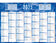 Calendrier 2x7m 38.5x54 bleu