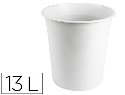 Corbeille papier 13l gris opaq