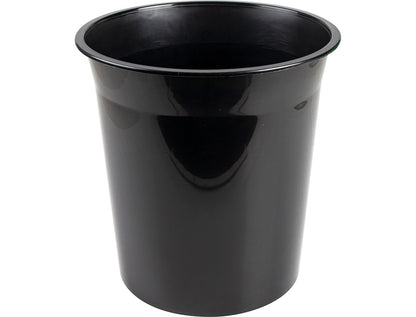 Corbeille papier 13l noir opaq