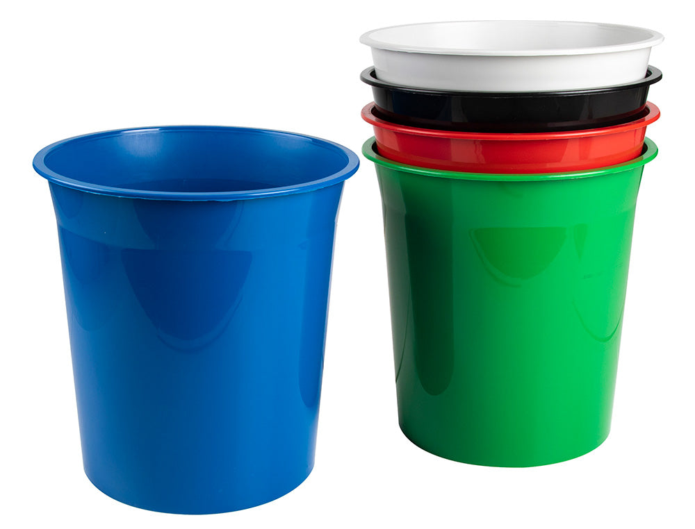 Corbeille papier 13l noir opaq