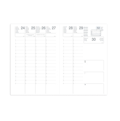 Semainier 16x24 ac ss rep eco