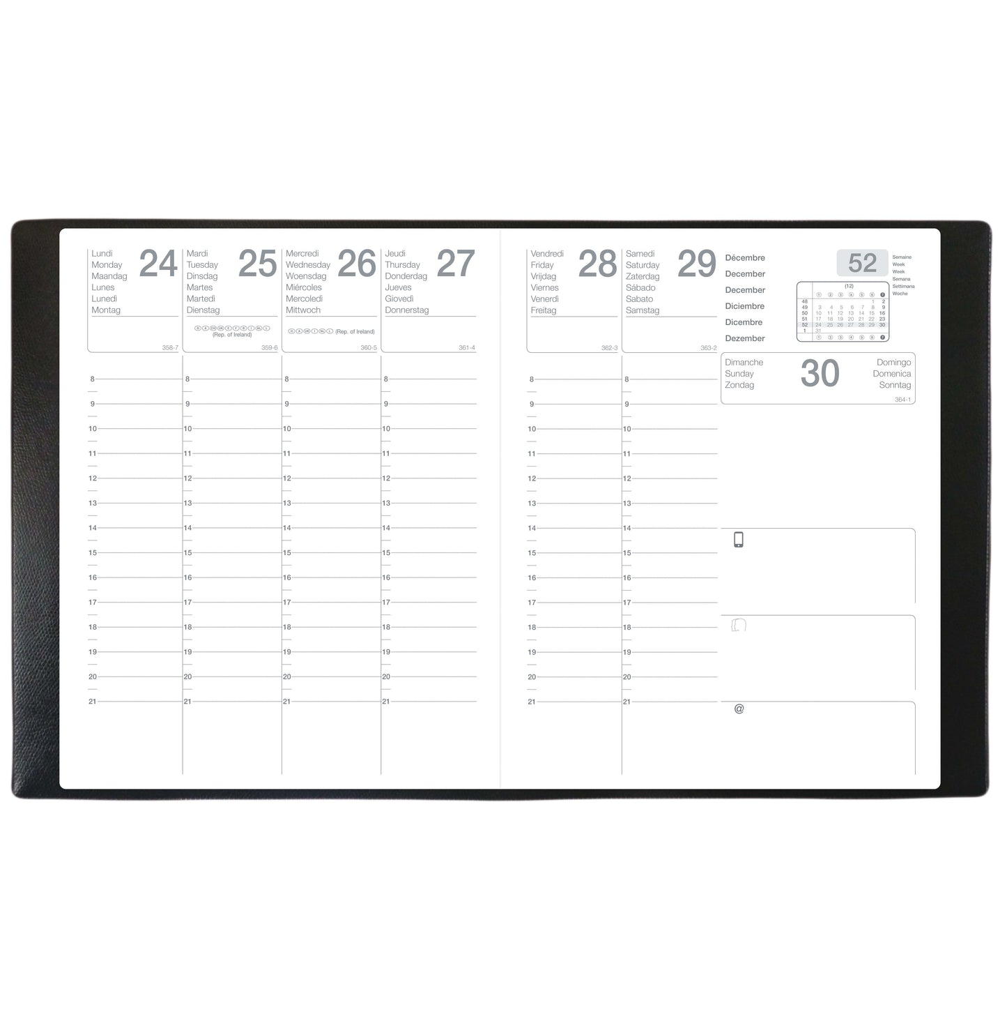 Agenda semainier 21x27 cm - éco-responsable