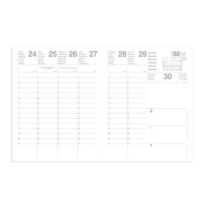Agenda semainier 21x27 cm - éco-responsable