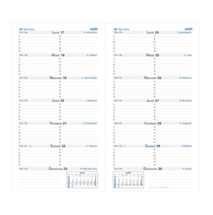 Agenda qv silma impala 8x17cmnoir