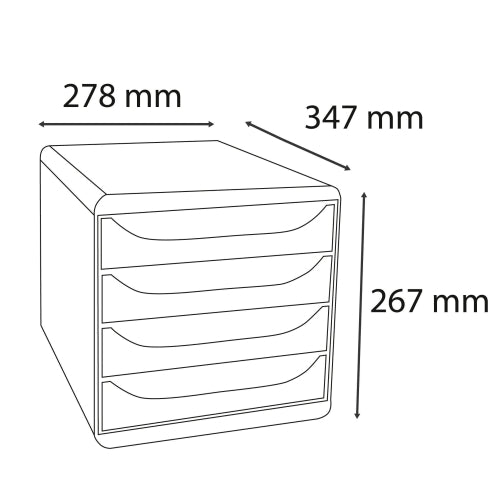 Module classement bigbox skandi 4tiroirs