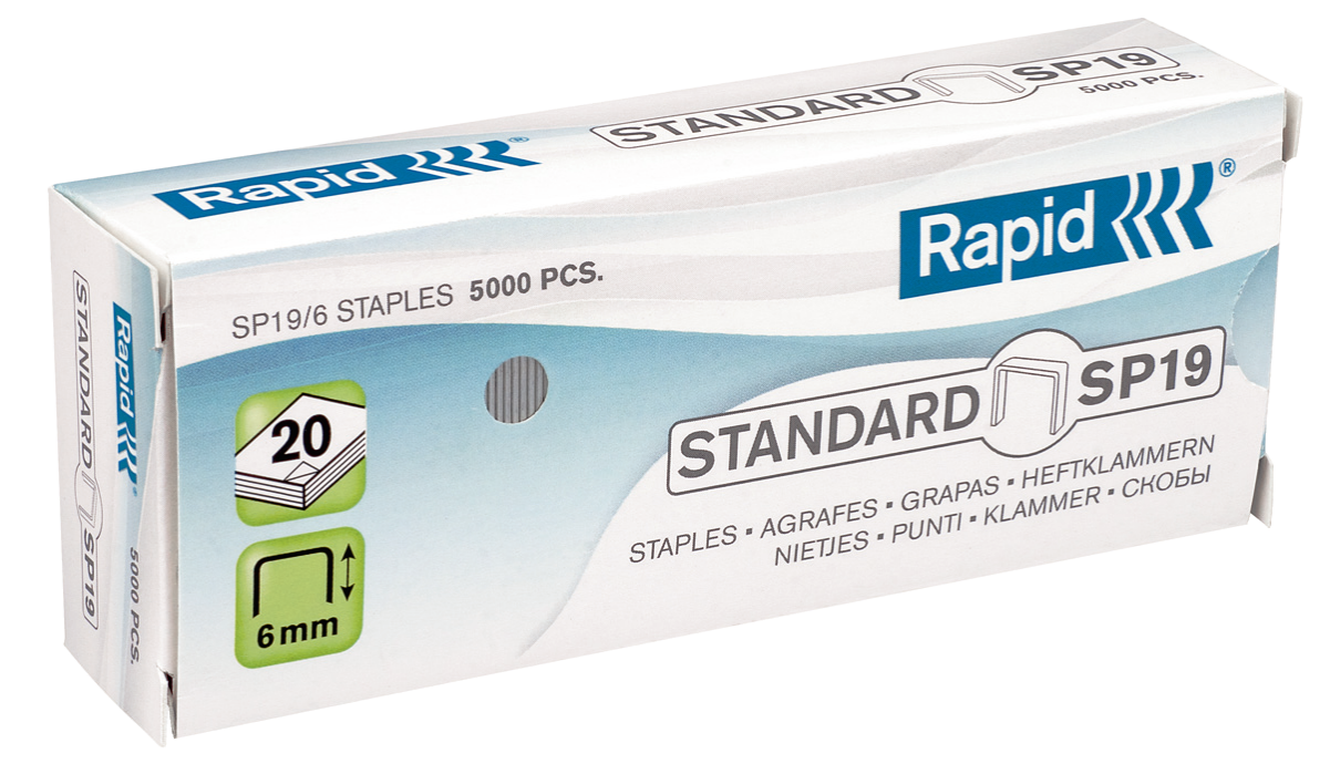 Agrafes 19 1/4 RAPID  boite de 5000
