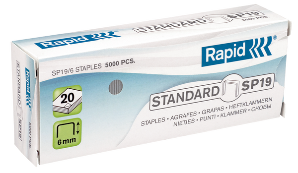 Agrafes 19 1/4 RAPID  boite de 5000