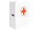 Armoire pharmacie métal 4 compartiments - Vide et robuste