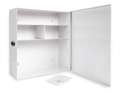 Armoire pharmacie métal 4 compartiments - Vide et robuste