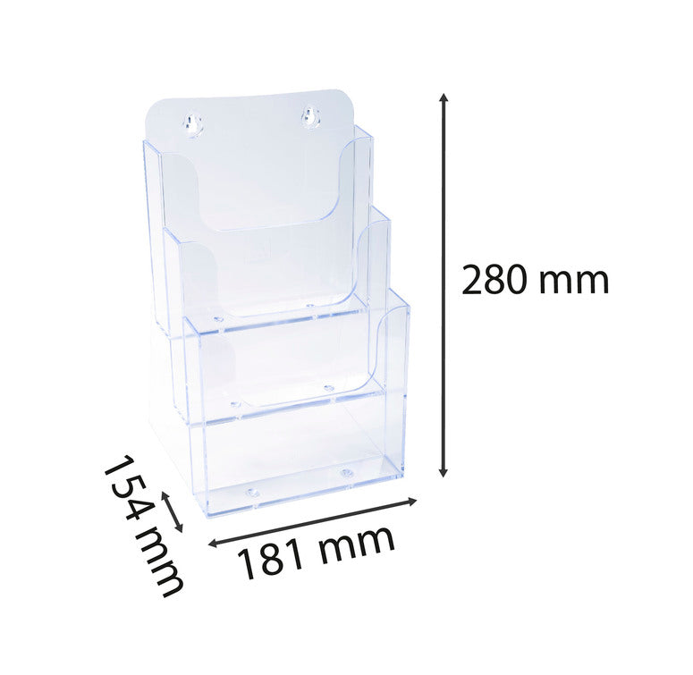 Porte-brochure A5  3 cases