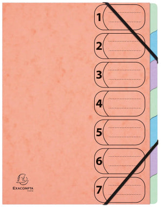 Trieur harmonika aquarel A4 -7 cases
