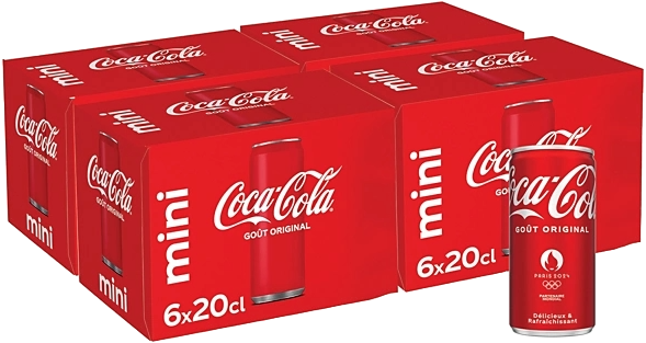 Coca cola mini canette 20cl - Pack de 24