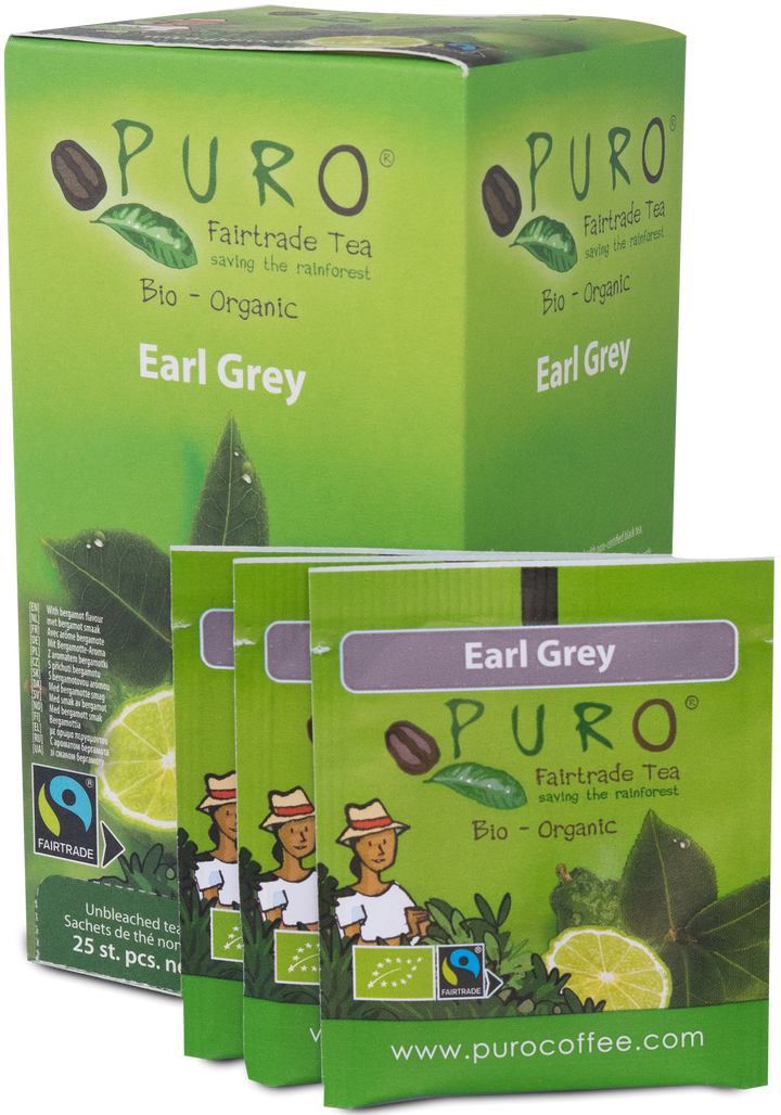 Thé Earl Grey Bio - Arôme Bergamote Citron -sachet de 25