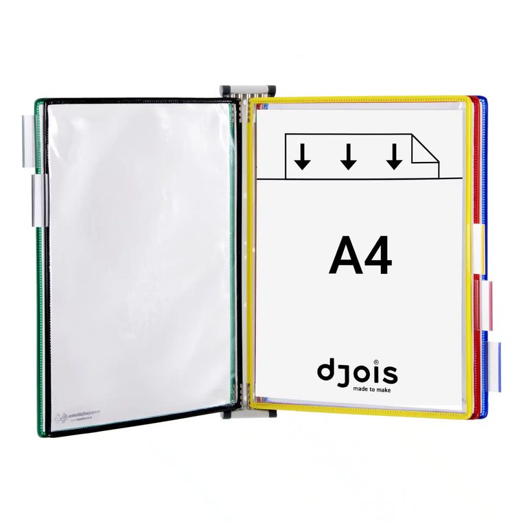 Kit mural de présentation A4Tarifold-5 poches pivotantes