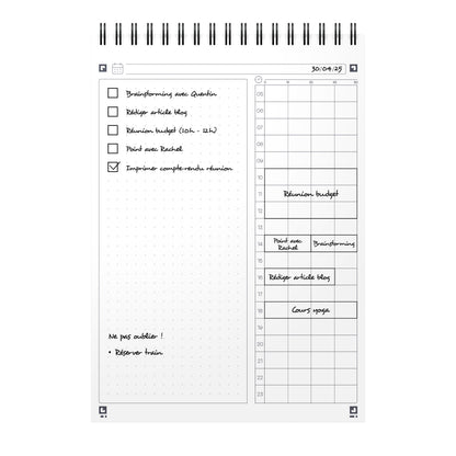 Bloc-notes organisateur -148x210cm-148 pages