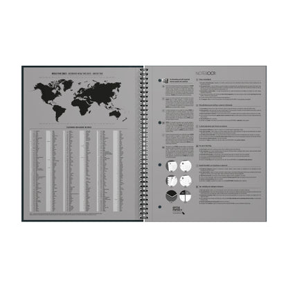 Cahier A4+ 160 pages lignée - Couverture résistante