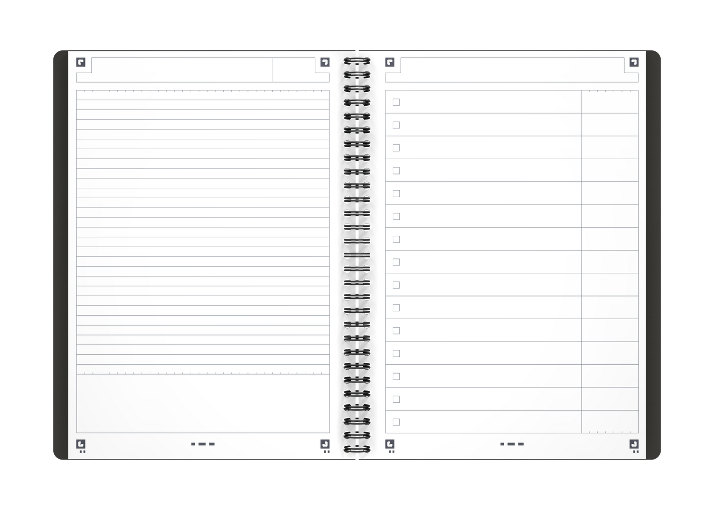 Cahier B5 Task Manager 160pages - pour une gestion de Tâches Optimisée