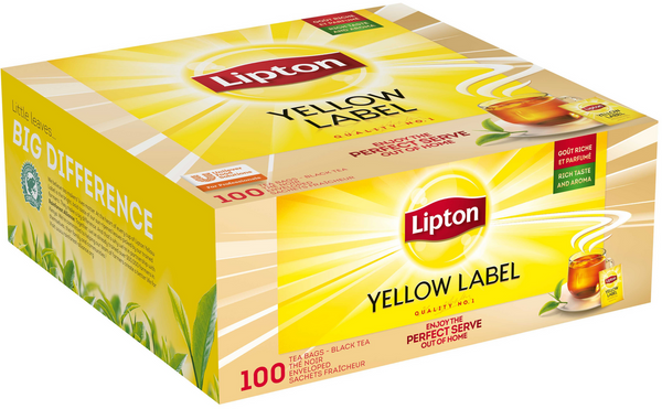 The lipton yellow b/100 sach.