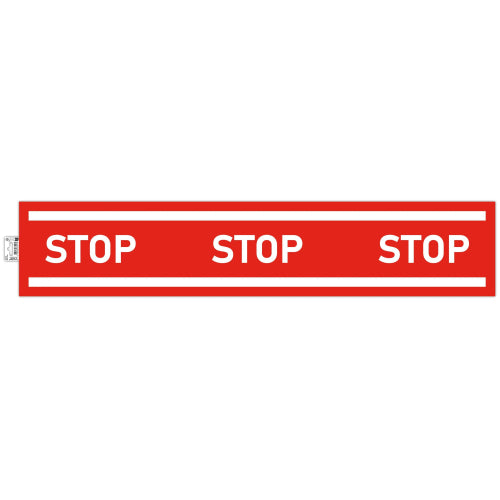 Bande adhésive de sol antidérapante "stop" 100x20cm-rouge