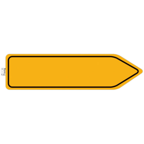 Fleche signalisation sol antidérapante 96x25cm- jaune