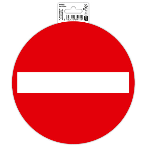 Panneau pvc 20cm " sens interdit"