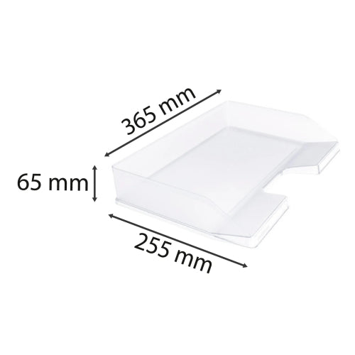 Corbeille courrier format paysage-cristal
