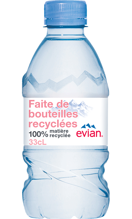 Eau evian bouch.plat rpet 33cl